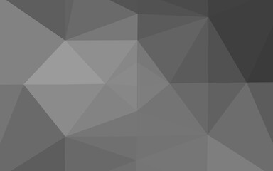 Light Silver, Gray vector abstract polygonal texture.