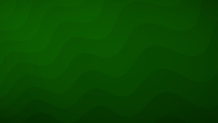 Abstract background of wavy lines in shades of green