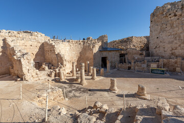 Fototapeta na wymiar Herodium or Herodion, also known as Har Hordus and Jabal al-Fureidis