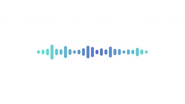 Sound wave or frequency digital isolated on white background. pastel color digital sound wave equalizer. Audio technology wave concept and design under the concept of pastel color emphasize simplic.