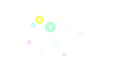 Light Multicolor vector layout with circle shapes.