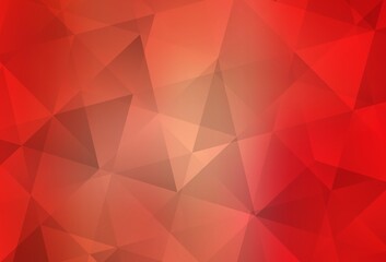 Fototapeta premium Light Red vector triangle mosaic background.