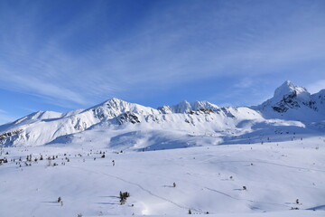 Tatry, zima, śnieg, Dolina Gąsienicowa,  szlak na Kasprowy Wierch,   - obrazy, fototapety, plakaty