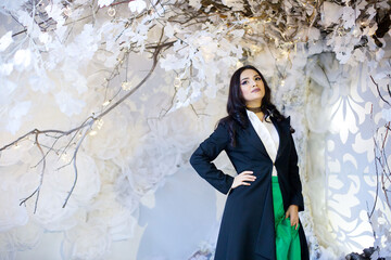 girl in festive dress