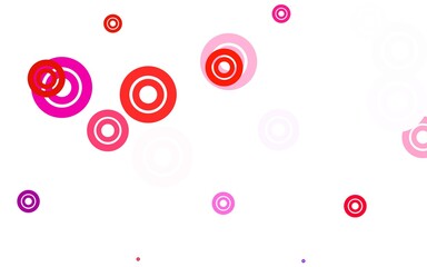 Light Blue, Red vector background with bubbles.