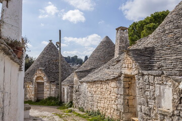 Roof stones trulli of Alberobello. Puglia, southern Italy.