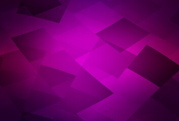 Obraz premium Dark Purple vector backdrop with rhombus.