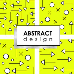 Creative modern seamless geometrical shape pattern