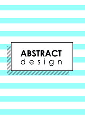 Creative abstract minimalistic poster design