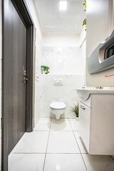 A renovated bathroom in a flat.