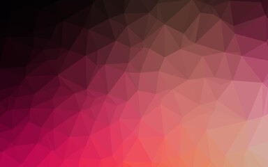 Obraz premium Dark Red, Yellow vector low poly texture.