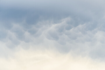 Luminous cloudscape as a beautifully textured nature background

