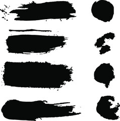 set of ink splashes