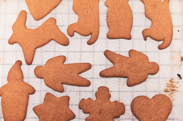 gingerbread cookies, christmas cookies, baking gingerbread x-mas cookies, cookies on cooling rack