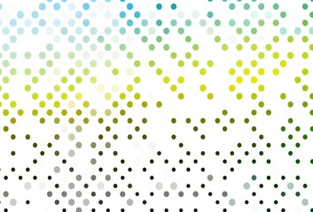 Light Green, Yellow vector backdrop with dots.