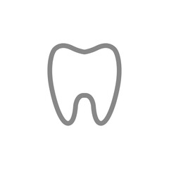 Tooth icon. Symbol of dentist and mouth health. Teeth hygiene vector.