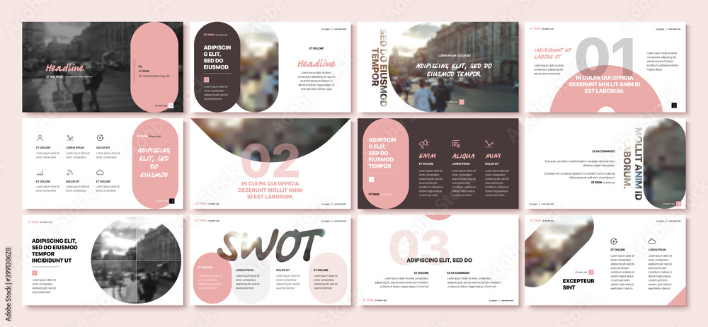 Poster geometric graphic design project proposal presentation. infographic slide template. for use in prese