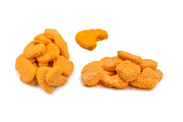 Nuggets isolated on a white background.