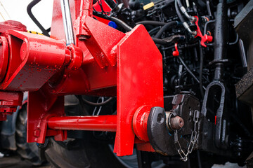 hitching device of an agricultural tractor