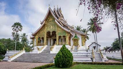 Luang Prabang, Laos - December, 2015: Royal Palace Museum of Luang Prabang city