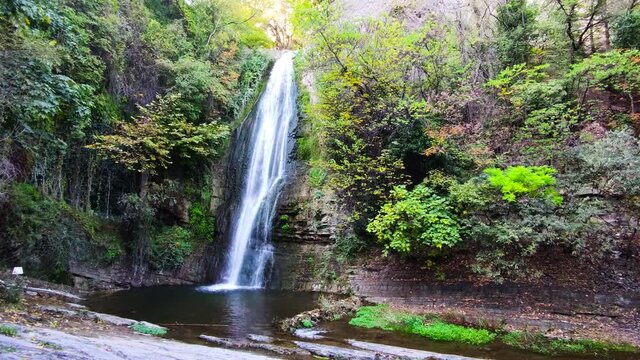 waterfall in the National Botanical Garden of Georgia