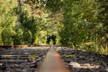Fototapeta premium Eisenbahnschiene