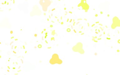 Light Green, Red vector background with abstract shapes.