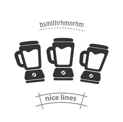 blender isolated vector icon. household appliances design element