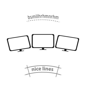Tv isolated vector icon. household appliances design element