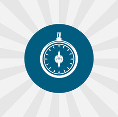 compass isolated vector icon. traveling design element