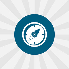 compass isolated vector icon. traveling design element