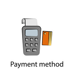 fast food card, payment outline icon. Element of food illustration icon. Signs and symbols can be used for web, logo, mobile app, UI, UX