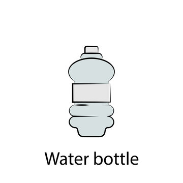 fast food water bottle outline icon. Element of food illustration icon. Signs and symbols can be used for web, logo, mobile app, UI, UX