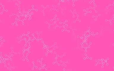 Light Red vector background with forms of artificial intelligence.