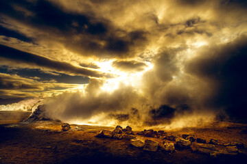 sunrise over the Iceland