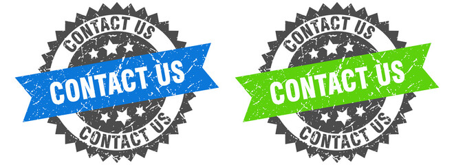 contact us band sign. contact us grunge stamp set