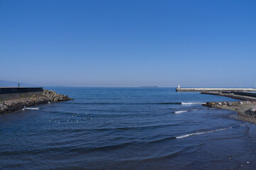 Fototapeta na wymiar 静岡県伊東市の海