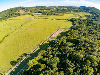Aerial view of farm in Itapua
