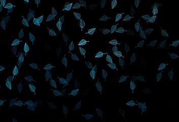 Dark BLUE vector sketch background.