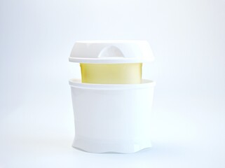 container isolated on white ,Bottle gel box isolated on white background ,empty bottle ,scent box