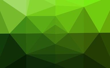 Fototapeta na wymiar Light Green vector polygonal template.