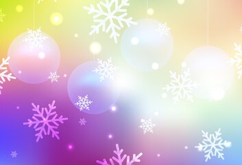 Light Multicolor vector layout in New Year style.