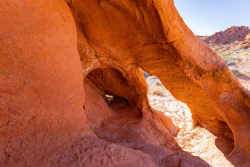 Sunny view of the Valley of Fire State Park