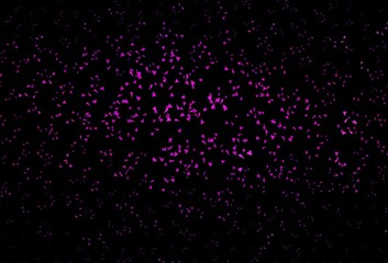 Dark Purple vector background with polygonal style.