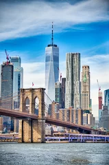 Foto op Canvas panorama van lager manhattan new york city © digidreamgrafix