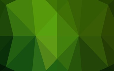 Fototapeta na wymiar Light Green vector blurry hexagon pattern.