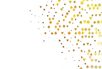 Light Yellow, Orange vector layout with elements of cards.