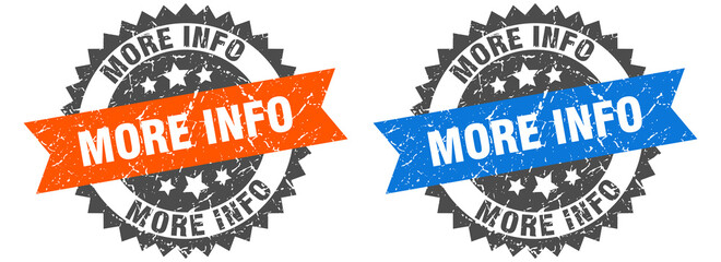 more info band sign. more info grunge stamp set