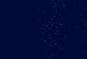 Light Multicolor, Rainbow vector texture with disks.