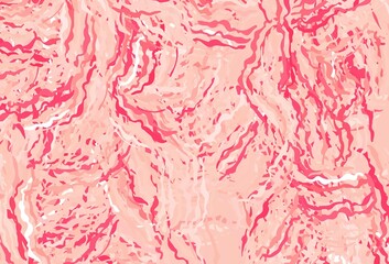 Fototapeta premium Light Red vector backdrop with curved lines.